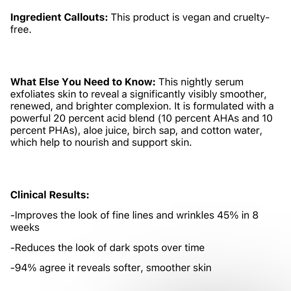 🌿 OLEHENRIKSEN Dewtopia 20% Acid Night Treatment - Picture 9 of 9